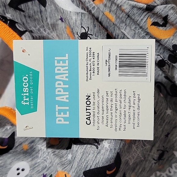 Frisco Halloween Patterned Dog & Cat Jersey PJs - Picture 10 of 10